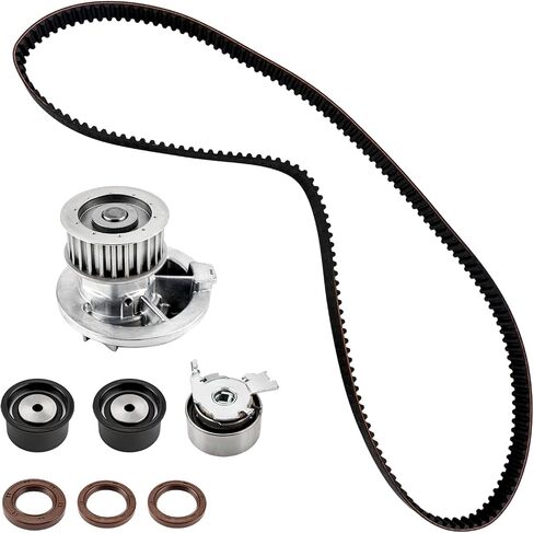 طقم حزام التوقيت KAX مع مضخة مياه مناسبة لنيسان فرونتير 1999-2004 3.3L، Xterra 2000-2004 3.3L، Pathfinder 1996-2000، INFINITI QX4 1997-2000، OE#TCKWP249، TBK249، WPNI021P، VCNI021، ITM249، TS26249 in Saudi Arabia