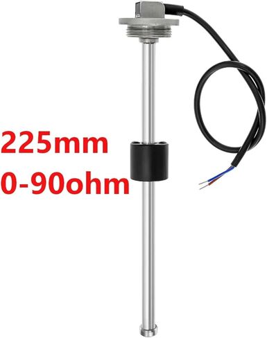 مقياس القارب 52 مللي متر مقياس مستوى الوقود 0-90 أوم مع LED أحمر لمستشعر مستوى السائل A3 A5 150 200 225 250 275 500 مللي متر (مخصص A3 150 مللي متر) in Kuwait