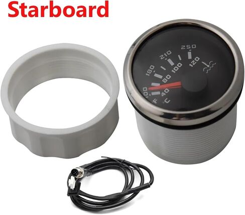 NMEA 2000 52 مم مقياس مستوى الوقود الفولتميتر 8-16 فولت ضغط الزيت 0-10 بار مقياس درجة حرارة الماء مقياس مؤشر قارب السيارة لشاحنة السيارات (لوحة المياه) in Saudi Arabia