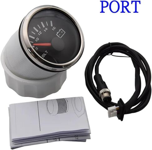 NMEA 2000 52 مم مقياس مستوى الوقود الفولتميتر 8-16 فولت ضغط الزيت 0-10 بار مقياس درجة حرارة الماء مقياس مؤشر قارب السيارة لشاحنة السيارات (لوحة المياه) in Saudi Arabia