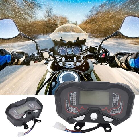 Motorcycle Speedometer,Motorcycle Electric Tricycle Dashboard Fuel Speedometer LCD Display 48‑60V in Saudi Arabia