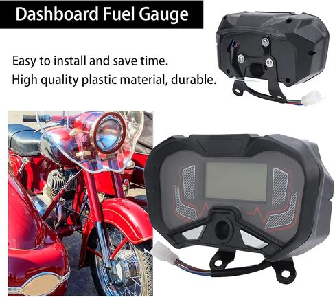 Motorcycle Speedometer,Motorcycle Electric Tricycle Dashboard Fuel Speedometer LCD Display 48‑60V in Saudi Arabia