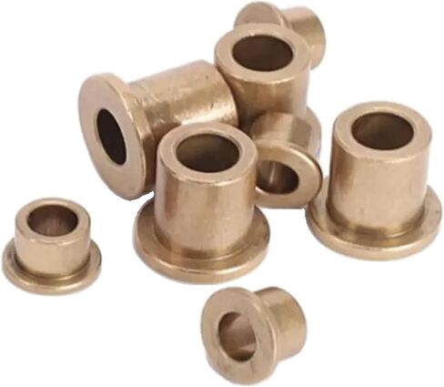 Brass Self-Lubricating Bushing Guide Sleeve, Powder Metallurgy Oil Copper Bearing with Flanged Design, 2mm-5mm Inner Diameter (8x10x12-15x1 5pcs) in Saudi Arabia