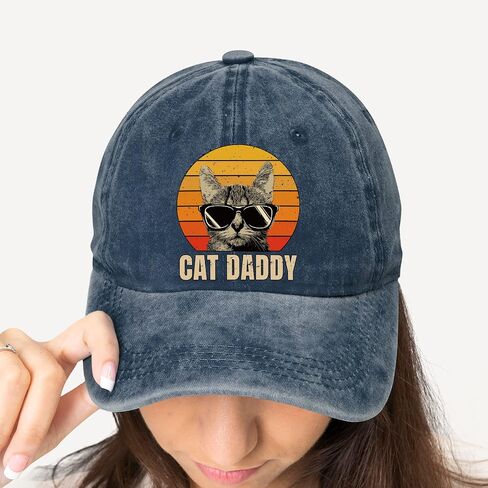 Pishovi I Do What I Want Fun Distressed Washed Black Baseball Cap, Vintage Adjustable Cotton Cap, Retirement Gifts for Men and Women, Christmas Birthday Gifts for Mom Dad BFF Cat Lover in Saudi Arabia