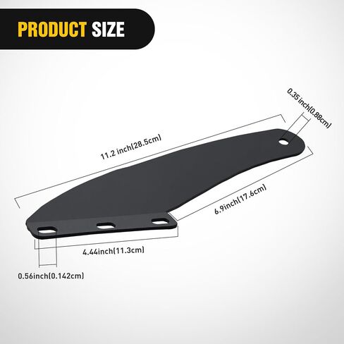 Nilight 50 inch Curved LED Light Bar Bracket Mounting Upper Windshield Roof Cab Brackets Compatible with Ford Ranger 1993-2011 Pickup 4-Door or 2-Door in Saudi Arabia