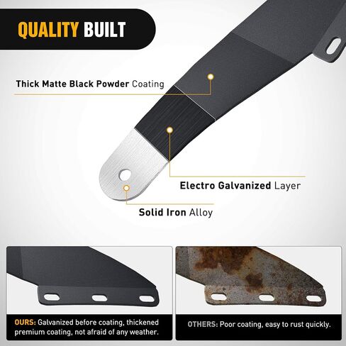 Nilight 50 inch Curved LED Light Bar Bracket Mounting Upper Windshield Roof Cab Brackets Compatible with Ford Ranger 1993-2011 Pickup 4-Door or 2-Door in Saudi Arabia