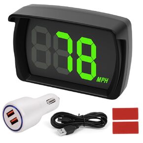 GPS Digital Speedometer for Car MPH, Universal HUD Speed Meter with LED Large Font, Head Up Display for Golf Cart Truck Motor SUV All Vehicles, Plug and Play with USB Cable and Car Charger Adapter in Kuwait