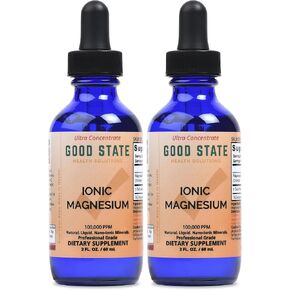 (زجاجة زجاجية) جود ستيت Liquid Ionic Magnesium Ultra Center (10 قطرات تساوي 50 ملغ - 100 حصة لكل زجاجة) in Kuwait