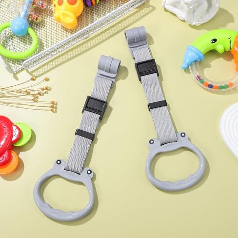 Toyvian 2 Pcs Baby Playpen Pull up Rings Adjustable Toddler Walking Assistant Handles Soft Plastic Safety Gate Accessories for Infant Bed Support in Saudi Arabia