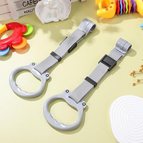 Toyvian 2 Pcs Baby Playpen Pull up Rings Adjustable Toddler Walking Assistant Handles Soft Plastic Safety Gate Accessories for Infant Bed Support in Saudi Arabia