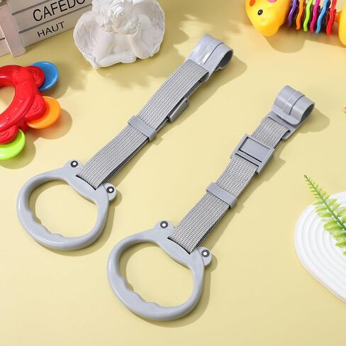 Toyvian 2 Pcs Baby Playpen Pull up Rings Adjustable Toddler Walking Assistant Handles Soft Plastic Safety Gate Accessories for Infant Bed Support in Saudi Arabia