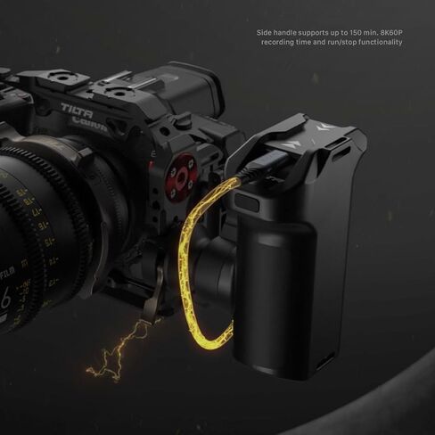 Tilta Half Camera Cage for Canon R5C Lightweight Kit | Dual Directional Arca-Swiss Quick Release Plate | Unobstructed Original Grip | Silicone Pad – Black in Saudi Arabia