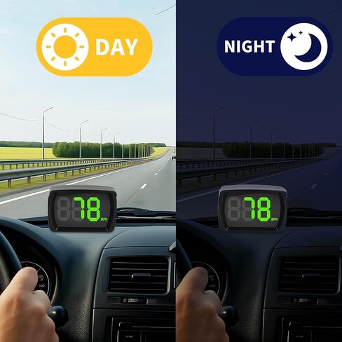 عداد السرعة الرقمي GPS للسيارة ميلا في الساعة، عداد سرعة HUD العالمي مع خط LED كبير، شاشة عرض رأسية لعربة الجولف، محرك شاحنة الدفع الرباعي لجميع المركبات، التوصيل والتشغيل مع كابل USB ومحول شاحن السيارة in Kuwait