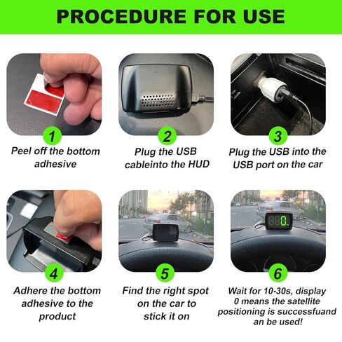 عداد السرعة الرقمي GPS للسيارة ميلا في الساعة، عداد سرعة HUD العالمي مع خط LED كبير، شاشة عرض رأسية لعربة الجولف، محرك شاحنة الدفع الرباعي لجميع المركبات، التوصيل والتشغيل مع كابل USB ومحول شاحن السيارة in Kuwait