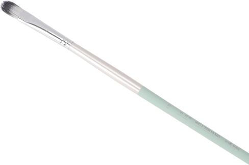 Generic 1 Pcs Painting Brush Round Watercolor Brush Nylon Bristles with Copper Ferrule and Wooden Handle Light Green 11.4 Inch in Saudi Arabia