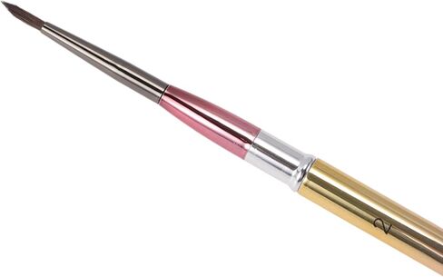 Generic 1 Pcs Painting Brush for Gouache Animal Hair Bristles with Metal Handle Gradient Purple Red Gold Tone 7.1 Inch in Saudi Arabia