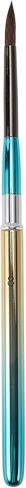 Generic 1 Pcs Brush for Painting for Gouache Animal Hair Bristles with Metal Handle Gradient Blue Gold Tone 7.5 Inch in Saudi Arabia