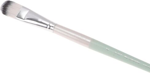 Generic 1 Pcs Painting Brush Round Watercolor Brush Nylon Bristles with Copper Ferrule and Wooden Handle Light Green 12.2 Inch in Saudi Arabia