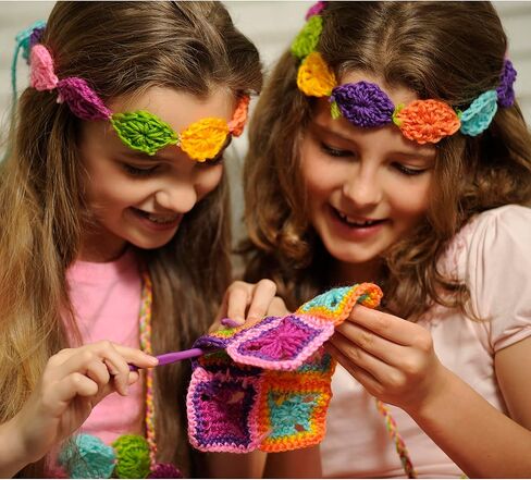 4M: Easy-to-Do Crochet - DIY Knitting Craft Kit, Learn 3 Yarn Work Projects, Create Coasters-Mini Bag-Placemat, All-in-1 Set, Beginners & Kids Ages 8+ in Saudi Arabia