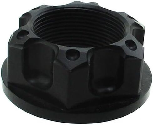 Aluminum Steering Stem Nut For CRF50 XR50 KLX110 Pit Dirt Bike Parts (Black) in Saudi Arabia