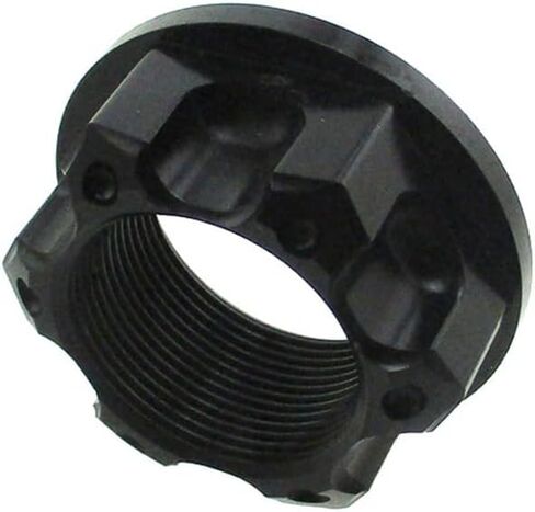 Aluminum Steering Stem Nut For CRF50 XR50 KLX110 Pit Dirt Bike Parts (Black) in Saudi Arabia