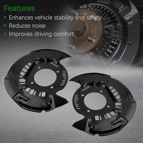 2Pcs 47703-0C031 47704-0C031 Brake Dust Shield Cover Front Left & Right Side, Brake Backing Plate Fit for Toyota Sequoia 2008-2022 for Tundra 2007-2021 in Saudi Arabia
