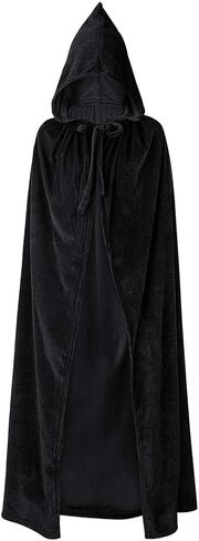 Durio Hooded Cloak Unisex Cloak with Hood Halloween Christmas Cloak Vampire Witch Cape Cosplay Costume in Kuwait