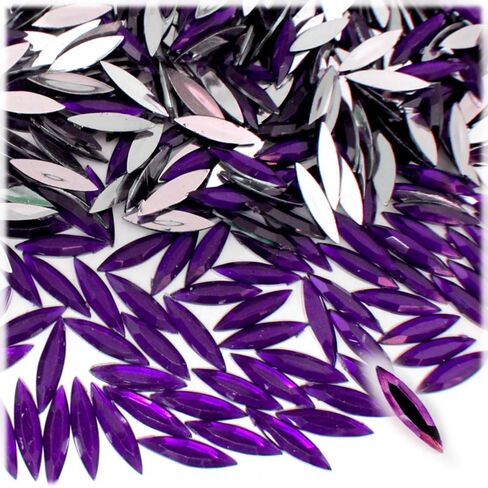 The Crafts Outlet 1,000pc Rhinestones Eye Shaped (Navette) 4x15mm Flatback Fucshia in Saudi Arabia