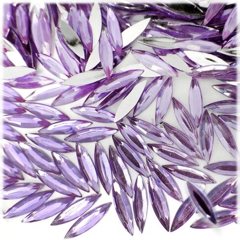 The Crafts Outlet 1,000pc Rhinestones Eye Shaped (Navette) 4x15mm Flatback Fucshia in Saudi Arabia