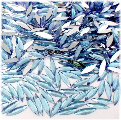 The Crafts Outlet 1,000pc Rhinestones Eye Shaped (Navette) 4x15mm Flatback Fucshia in Saudi Arabia