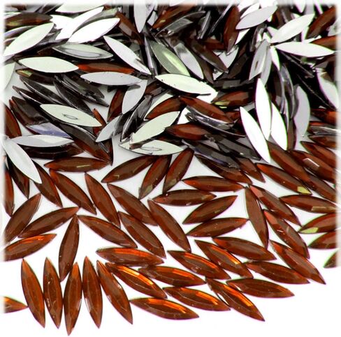 The Crafts Outlet 1,000pc Rhinestones Eye Shaped (Navette) 4x15mm Flatback Fucshia in Saudi Arabia