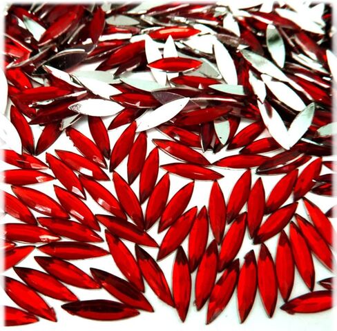 The Crafts Outlet 1,000pc Rhinestones Eye Shaped (Navette) 4x15mm Flatback Fucshia in Saudi Arabia