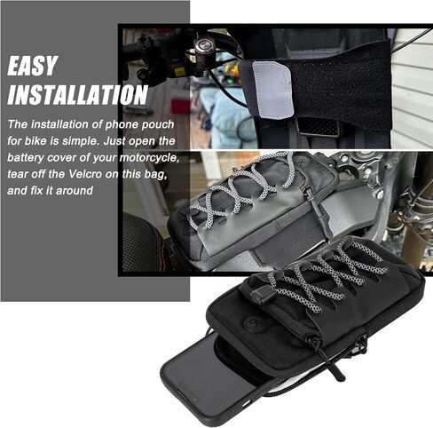 PSLER Dirt Bike Battery Cover Storage Bag, Pouch Bag Dirt Bike Frame Bag Fits for Sur Ron Light Bee X S Segway X160 X260 Eride Pro SS (Black) in Saudi Arabia