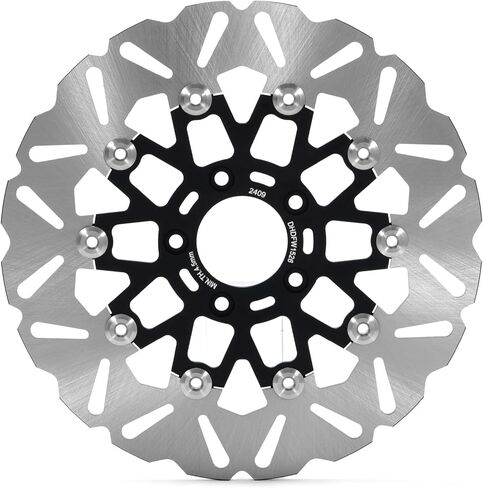 TOFR 21x3.5 Front Wheel Rim Tubeless Ten-spokes Design For Harley Touring 2009-2023 Road King FLHR Electra Glide FLHTC Ultra Limited Ultra Classic Road Glide Street Glide W/ 11.8" Wave Front Rotors in Saudi Arabia