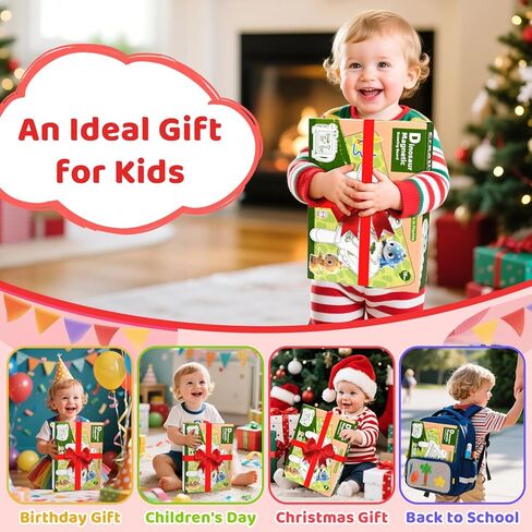 طاولة رسم مغناطيسية على شكل ديناصور للأطفال الصغار، لوحة رسم ملونة وكتابة لوحة رسم تعليمية للأطفال من عمر 1 2 3 سنوات للأولاد والبنات، هدية فنية خالية من الفوضى لعيد الميلاد أو عيد الميلاد، أزرق in Kuwait