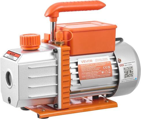 VEVOR AC مضخة فراغ ومجموعة قياس، 4.5 CFM 1/3 HP، مضخة فراغ HVAC دوارة مرحلة واحدة، مجموعة قياس مشعب A/C، لR134a R22 R410a R1234YF R32، مع حقيبة حمل، لتكييف الهواء HVAC التلقائي in Kuwait