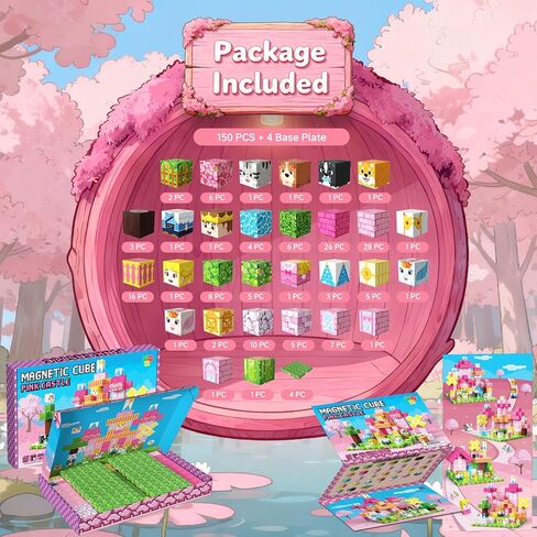 200 قطعة من المكعبات المغناطيسية، مكعبات بناء مغناطيسية، ألعاب تنين مغناطيسية للأطفال من سن 3 سنوات فما فوق، مكعبات مغناطيسية للأولاد، لعبة حسية لألعاب تعلم العلوم والتكنولوجيا والهندسة والرياضيات وهدية مثالية لعيد الميلاد in Kuwait