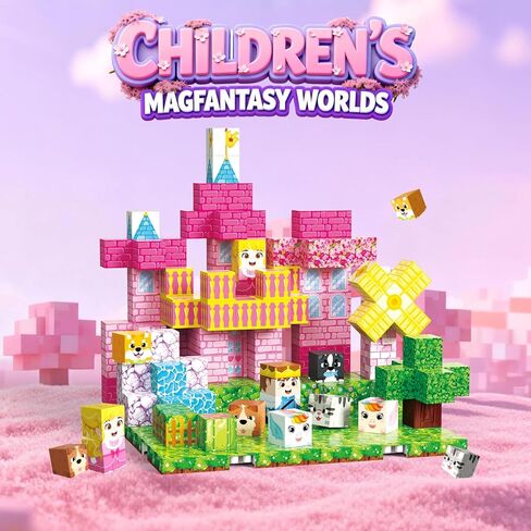 200 قطعة من المكعبات المغناطيسية، مكعبات بناء مغناطيسية، ألعاب تنين مغناطيسية للأطفال من سن 3 سنوات فما فوق، مكعبات مغناطيسية للأولاد، لعبة حسية لألعاب تعلم العلوم والتكنولوجيا والهندسة والرياضيات وهدية مثالية لعيد الميلاد in Kuwait