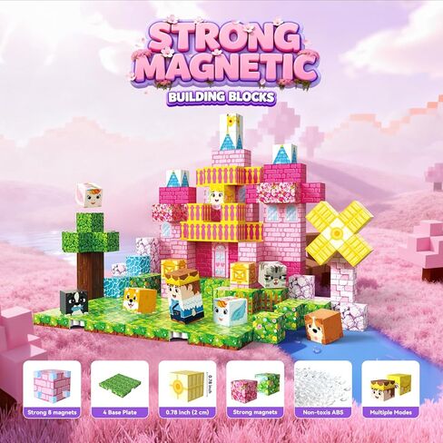200 قطعة من المكعبات المغناطيسية، مكعبات بناء مغناطيسية، ألعاب تنين مغناطيسية للأطفال من سن 3 سنوات فما فوق، مكعبات مغناطيسية للأولاد، لعبة حسية لألعاب تعلم العلوم والتكنولوجيا والهندسة والرياضيات وهدية مثالية لعيد الميلاد in Kuwait