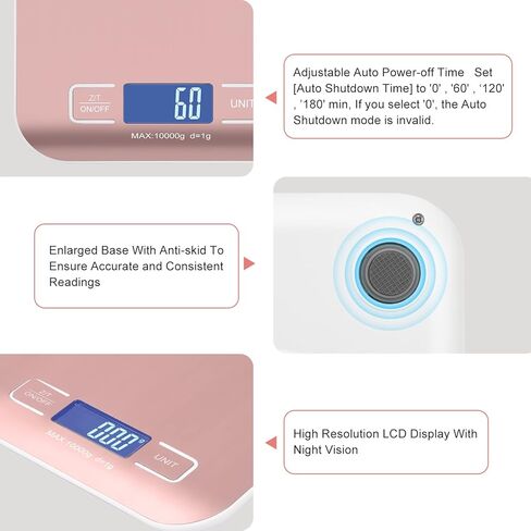 مقياس شحن رقمي، لوحة من الفولاذ المقاوم للصدأ، مقياس بريدي محمول دقيق للحزم، والأعمال التجارية الصغيرة، والمطبخ، والمواد الغذائية، والمصنوعات اليدوية، والسوائل، والبوتيك (بطارية سوداء (5 كجم/1 جرام)) in Kuwait