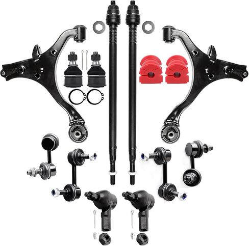 SCITOO Suspension Kit Replacement Fit For Acura 2001-2005 EL For Honda 2001-2005 Civic Ball Joint Control Arm Sway Bar Bushing Sway Bar End Link Tie Rod End in Saudi Arabia