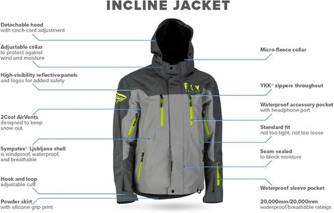 Fly Racing Incline Winter Monosuit – Waterproof, Windproof One-Piece Snow Suit, Ski Jacket Men, Snowmobile Gear, Outerwear in Saudi Arabia