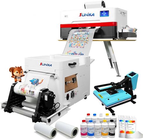 A3 Plus XP600 DTF Printer with Shaking Dryer Machine, White Ink Circulation System & Auto Clean Ink Anti-Clog Design, 2X-Speed Stable Output and Clear Printing (Printer + Heat Press +Shake) in Saudi Arabia