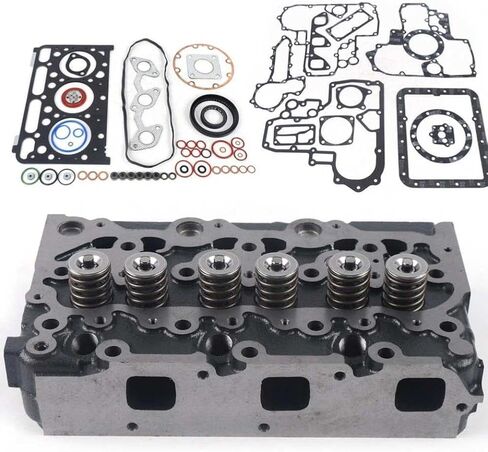 Engine Cylinder Head With Full Gasket Set Compatible With AP02 D1503 KX91-3 L2800DT in Kuwait