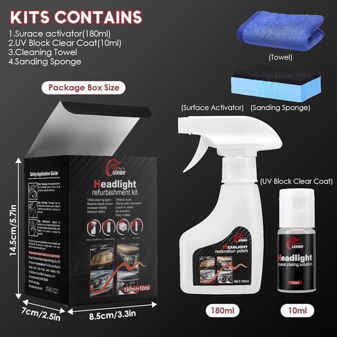 مجموعة سائل استعادة المصابيح الأمامية للسيارات، عامل تجديد المصابيح الأمامية، مجموعة سائل مؤكسد لاستعادة المصابيح الأمامية الجديدة لعام 2025، تلميع المصابيح الأمامية متعددة الوظائف لجميع أنواع المركبات in Kuwait