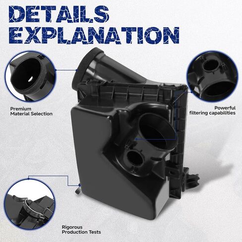 Engine Air Cleaner Filter Box Housing, Fit for Toyota Highlander 2017-2019, Fit for Toyota Sienna 2017-2020, V6 3.5L, OE 177000P240 in Saudi Arabia