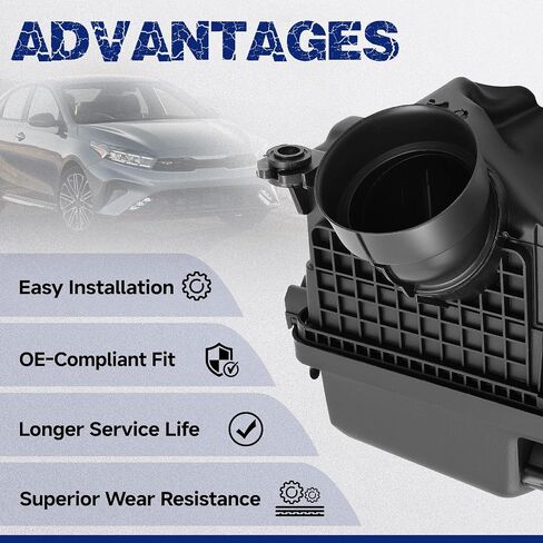 Engine Air Cleaner Filter Box Housing, Fit for Hyundai Elantra 2019-2020, Fit for Kia Forte 2019-2024, Fit for Kia Forte5 2020-2024, L4 2.0L, OE 28110-M6050, 28110M6050 in Saudi Arabia