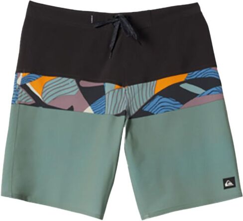 Quiksilver - Mens Surfsilk Panel 20 Boardshort, Color Nebulas Blue, Size: 33 in Saudi Arabia