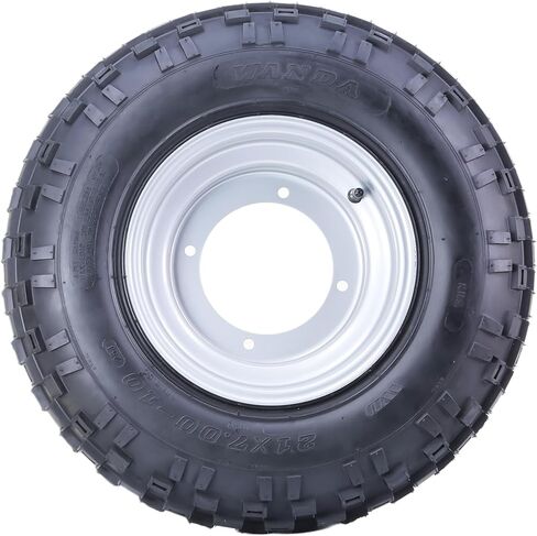 مجموعة عجلات الإطارات الرياضية WANDA 21x7-10 مقاس 21x7x10 مع 4/156 مم PCD 2+3 حافة عجلة فضية أوفست 10015، مجموعة 2 in Kuwait