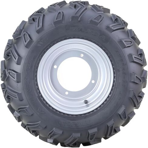 إطار وعجلة WANDA 22X8-10 ATV 22X8X10 مع 4 عروات على 156 مم PCD 2+3 حافة عجلة فضية أوفست 10103 in Kuwait